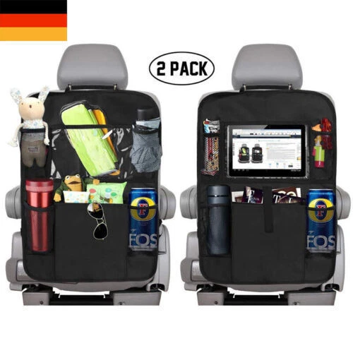 2 StkAuto Rückenlehnenschutz, Auto Rücksitz Organizer für Kinder,Autositzschoner