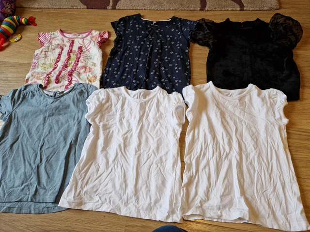 pacchetto vestiti ragazze età 6-7 anni top sboot abiti pantaloncini 4
