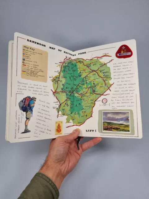Dartmoor Journal Hand Illustrated On Every Page, One-of-a-Kind Rare Item!!