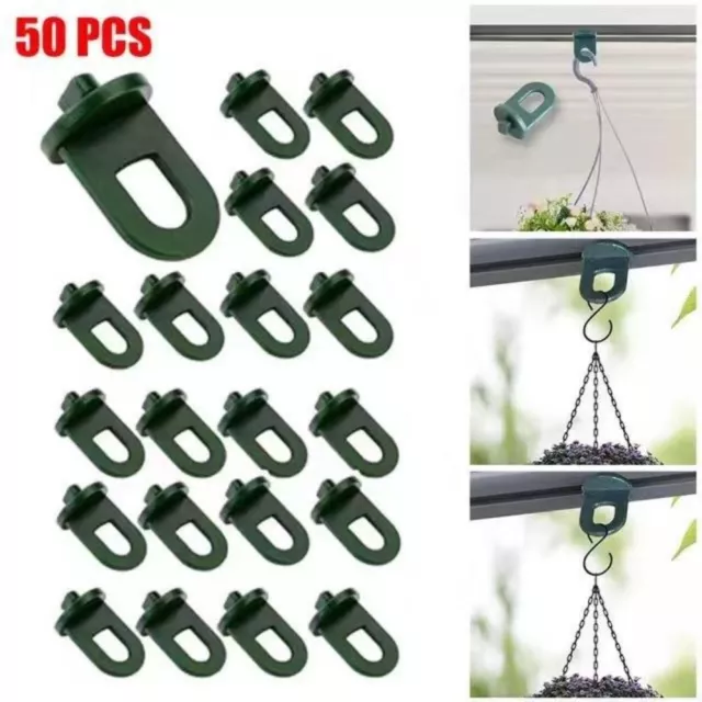 50pcs Greenhouse Clips Greenhouse Fixing Clips For Greenhouse Plant Holder UK