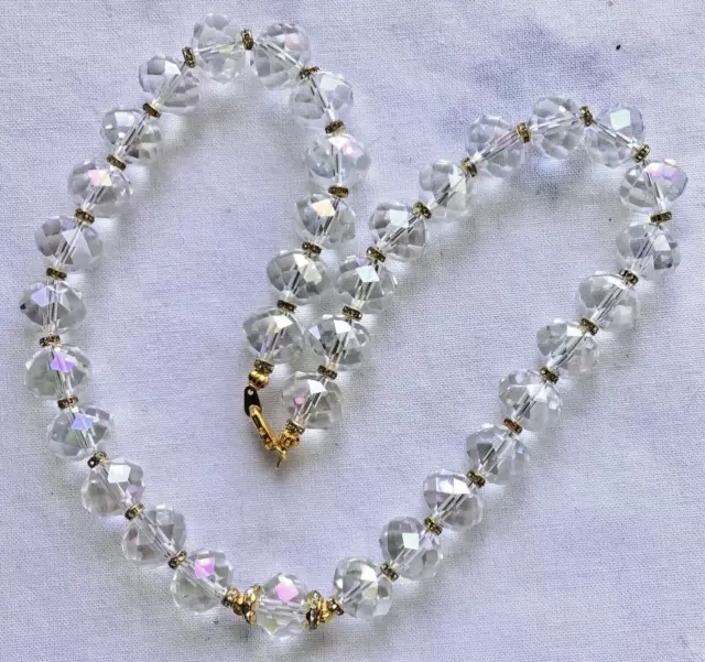 🌟 collier perles grosses perles en cristal AAA 🌟