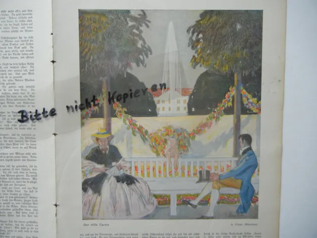 ORIGINAL Blatt aus der Zeitschrift JUGEND Hirth 1916 Wilhelm Busch (B924)