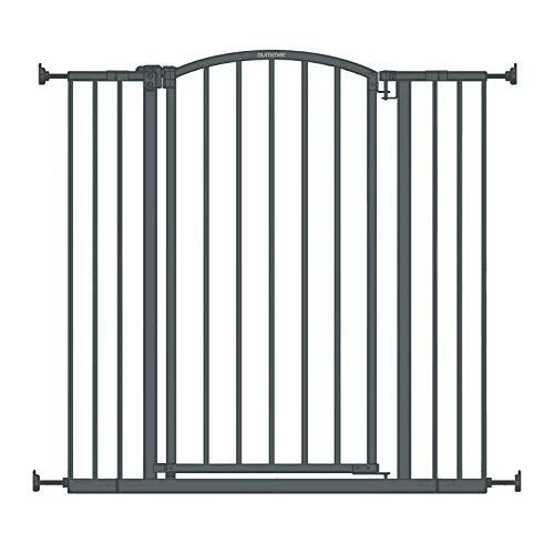 Summer Extra Tall Decor Safety Baby Gate, Gray – 36” Tall, Fits Dark Gray