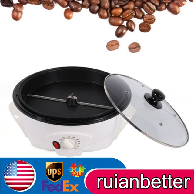 Household Electric Coffee Roaster Coffee Bean Roasting Baking Machine 110V 800W