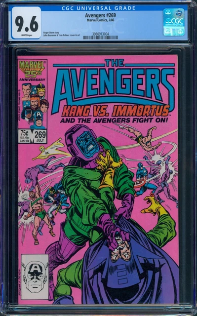 Avengers #269 CGC 9.6 NM+ Wp Marvel Comics 1986 Kang Vs. Immortus Battle Cover