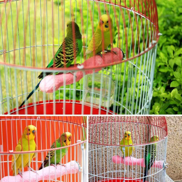 Pet Quartz Sand Parrot Bird Bite Toys Paw Chew Grinding Stand Perches Cage 3