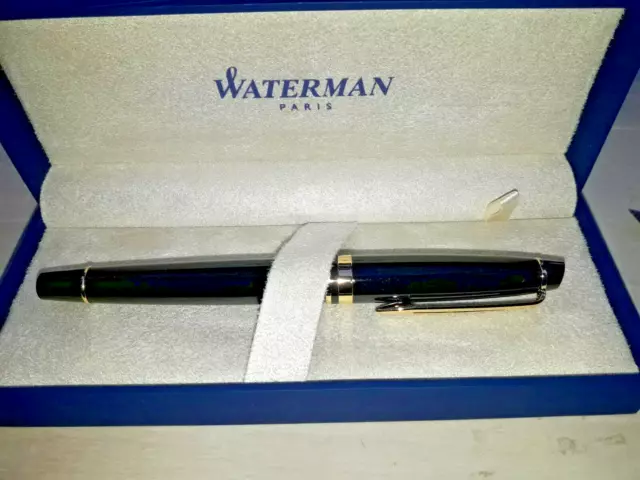 Waterman Expert 3 Füller | Hochglänzend Schwarz mit Zierteile aus 23 K Gold