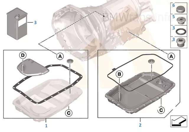 KIT FILTRO CAMBIO AUTOMATICO + OLIO BMW 120d 130KW DAL 2007 -> 2012 /1066 2