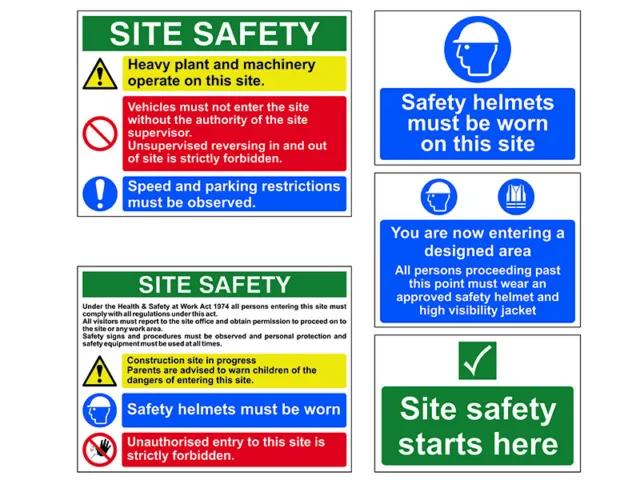 Scan PVC Construction Site Pack (5 signs) SCA13974