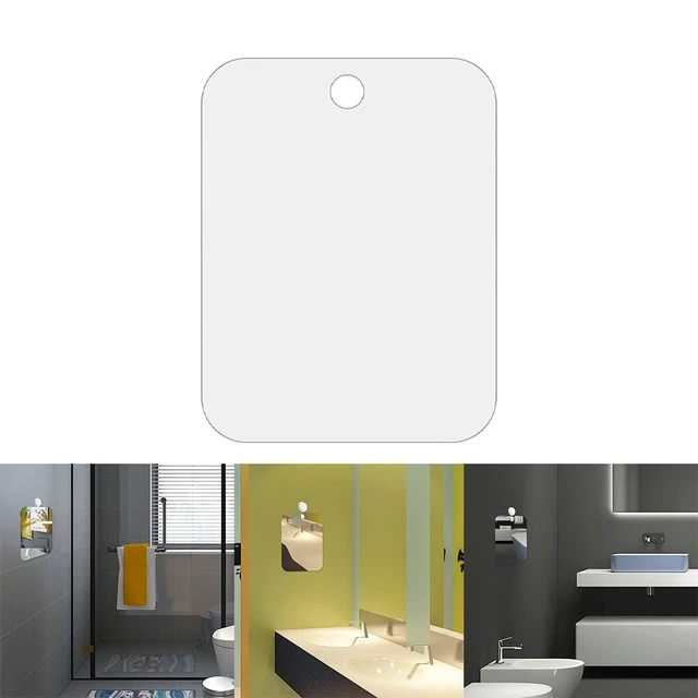Accesorios de montaje en pared con espejo de ducha portátiles 20x 30 cm baño de acrílico