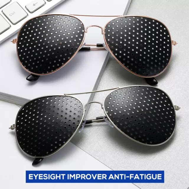 Eyesight Improver Anti-fatigue Vision Clearer Stenopeic Glasses Fashion 2 Pack 2