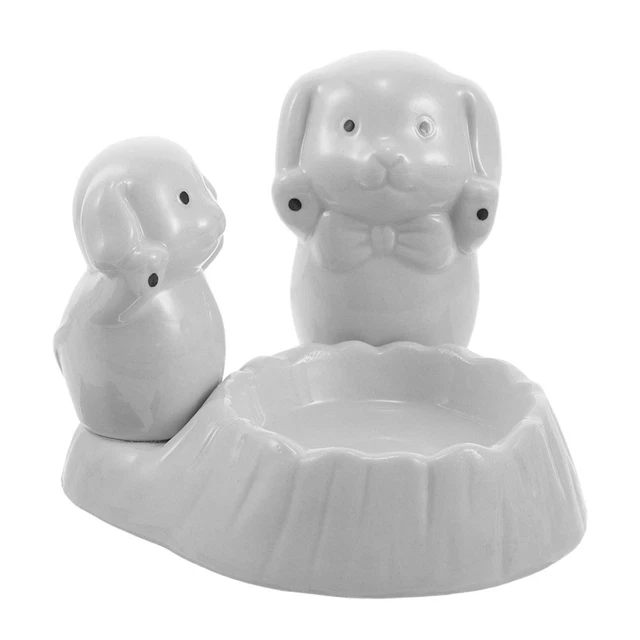 Bougeoir Rond En Céramique Grise, éléphant En Relief – Moderne, Déco Afrique