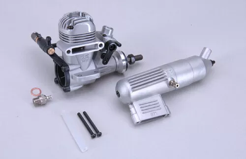 OS Engine MAX 15LA Silver with 871 Silencer for RC Model Aircraft
