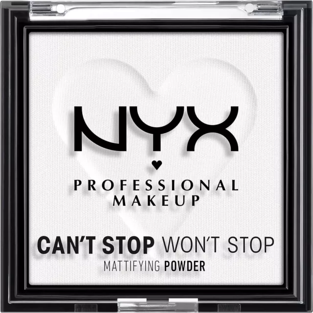 NYX Professional Make-up Can't Stop Won't Stop Mattierungspulver, matte Oberfläche,