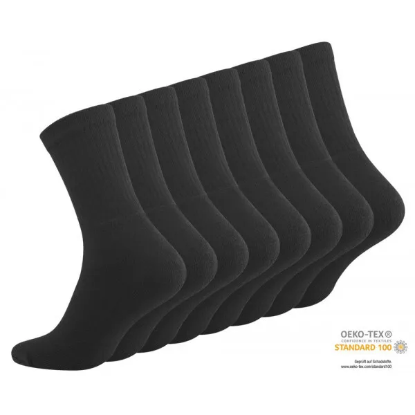 8 Paar Sportsocken Tennissocken Arbeitssocken Herren Damen Socken Gr.39-42/43-46