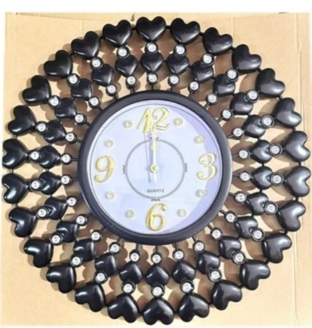 Orologio a parete oro 47 cm design moderno arredo cucina camera idea regalo nero