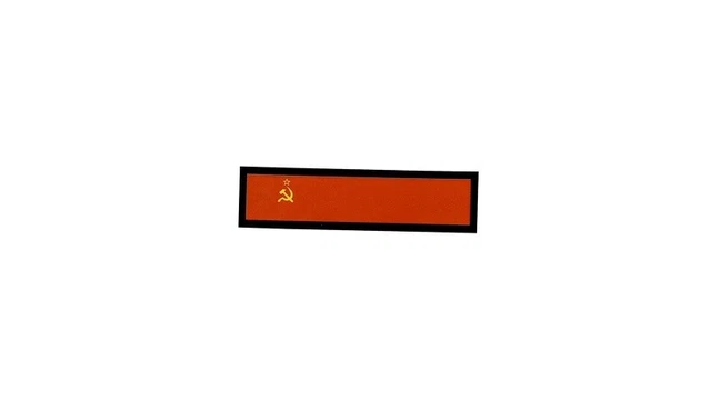 aufnäher gedruckt Aufbügel flagge patch fahne russland urss sowjetunion