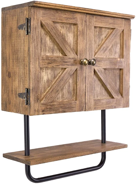 Gabinete de pared de baño de granero de 17X21"", gabinete de almacenamiento de espacio medios de cocina