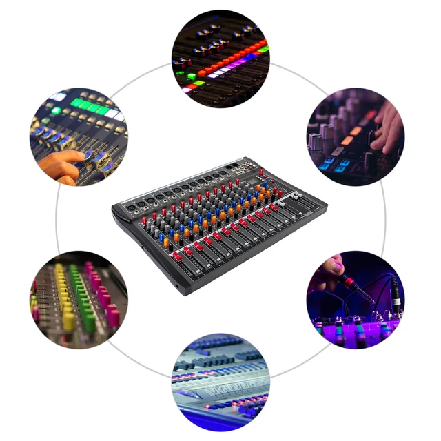 12CHANNEL MIXING CONSOLE Live Studio Audio DJ Mixer Sound Board USB Interface 217.55 PicClick AU