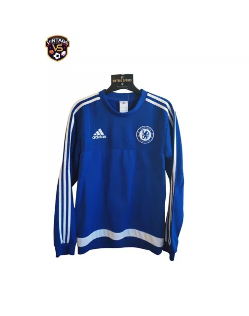 Sweat-shirt d'entraînement de football Chelsea FC 2015-2016 (S) Maillot Adidas