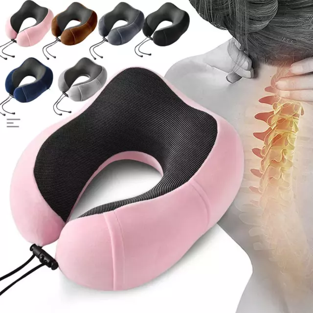 U Shaped Memory Foam Neck Pillows Soft Slow Rebound Space Travel Pillow 7Y2W