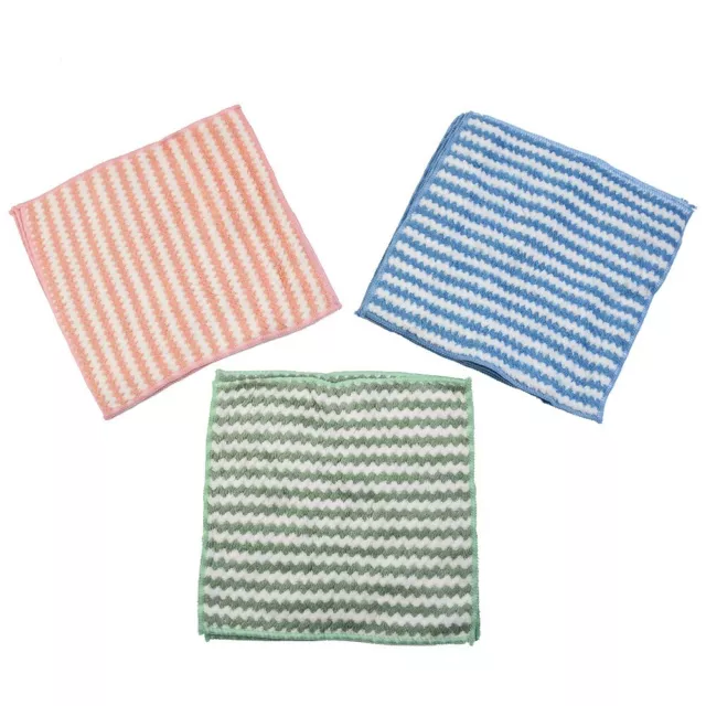 10 Microfibre Cleaning Cloth Microfiber Dish Car Glass Kitchen-Towel-Washing-Rag 2