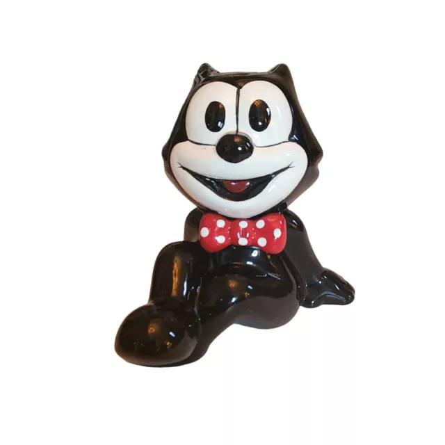 Vintage Felix the Cat Ceramic Coin Bank 1989 by Applause Mint!