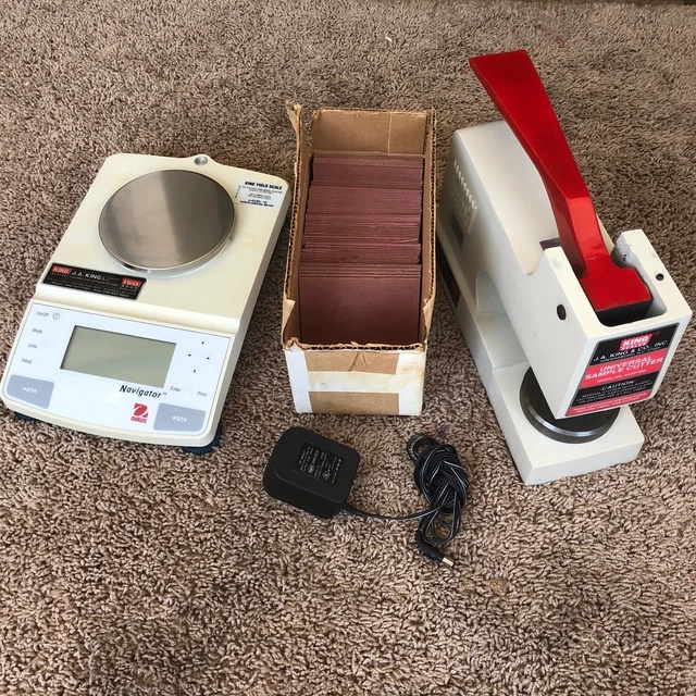 King Scales Universal Sample Cutter SASD-688 & Textile Scale N12120 Set