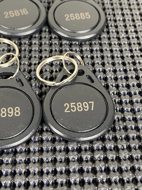 Proximity Key Fobs 26 Bit Wiegand H10301 Keyless 125 kHz--Thin Black