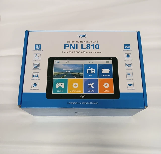 PNI L810 7 Zoll 800 MHz GPSNavigationssystem, 256 MB DDR, 8 GB, FM