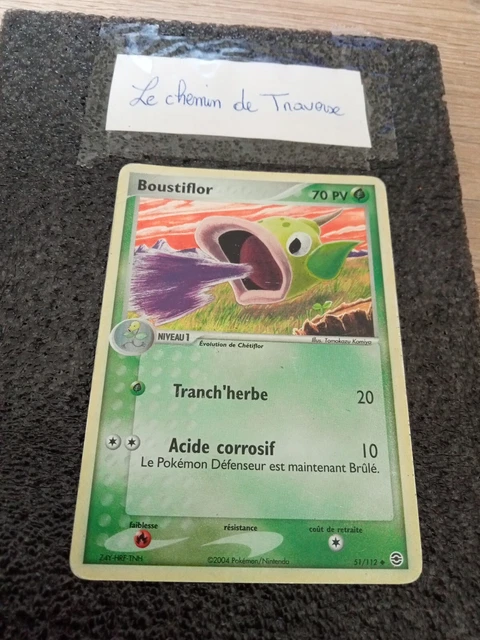 Pokemon Card - BOUSTIFLOR 51/112 REVERSE GOOD CONDITION - EX RED LIGHT GREEN LEAF 2