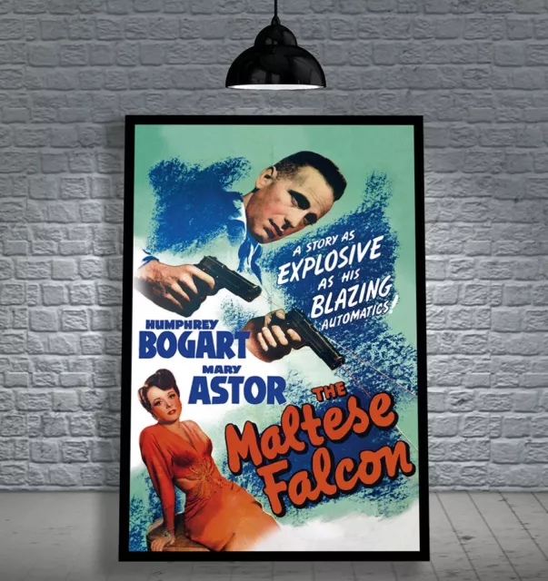 The Maltese Falcon 1941 Framed Movie Poster Print Cinema A1 & 60X40 Cm