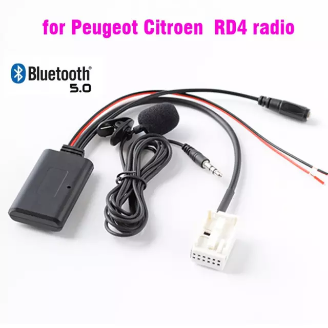 Adaptateur Bluetooth Jumpy Rd4 Peugeot 207 307 308 407 Citroen C2 C3 C4 C5 C6 C8