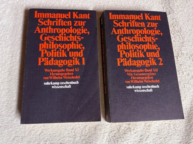 Schriften zur Anthropologie 1 & 2 von Immanuel Kant | Zustand gut