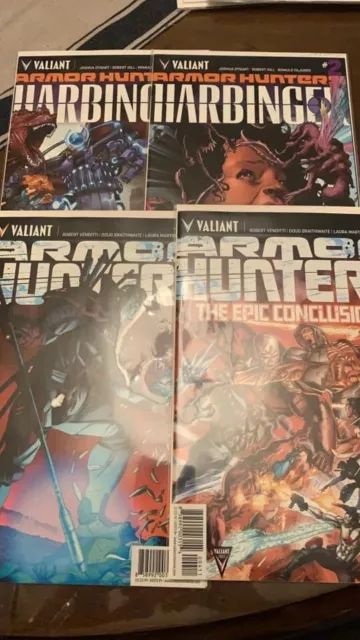 Armor Hunters Harbinger 1-4 Valiant comics Full Run