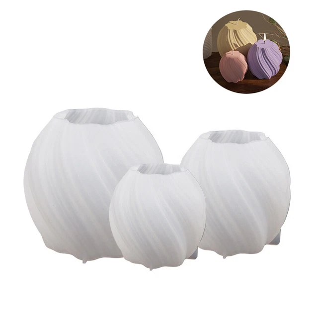 3D Silicone Candle Molds DIY Wave Irregular Candles Making Mould Decors Sets