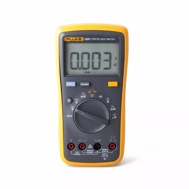 FLUKE 15B+ DMM Digital multimeter with TL75 test leads Tester F15B+ !!NEW!!