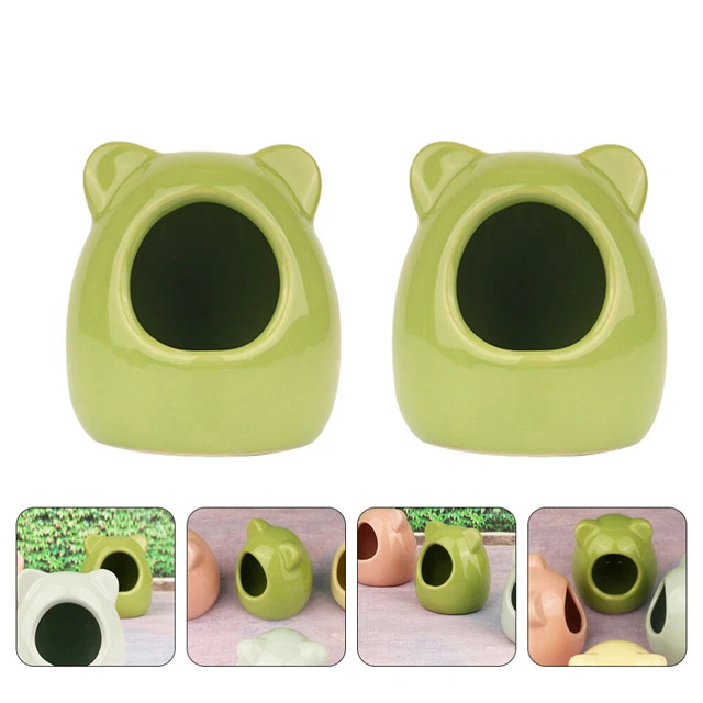 2 Pcs Nest Aus Keramik Meerschweinchen Bett Hamster Sommerhaus Kleiner