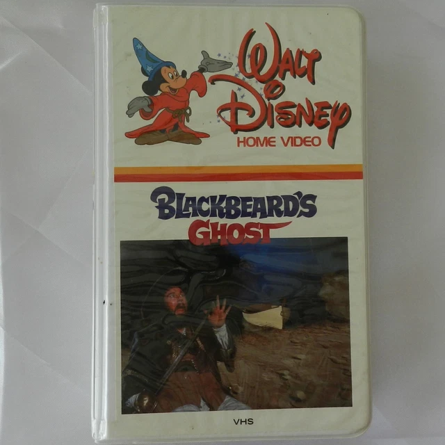 VINTAGE DISNEY &BLACKBEARD'S GHOST" VHS Tape, Collectible White