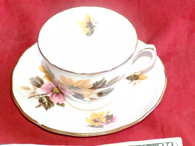 Royal Vale Bone China H 46 I Cup E 56 3 Saucer Ridgway Made In England Patt 8218 3