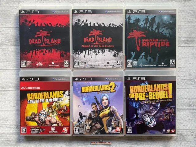 SONY Playstation 3 PS3 Dead Island & Borderlands 6games set from Japan