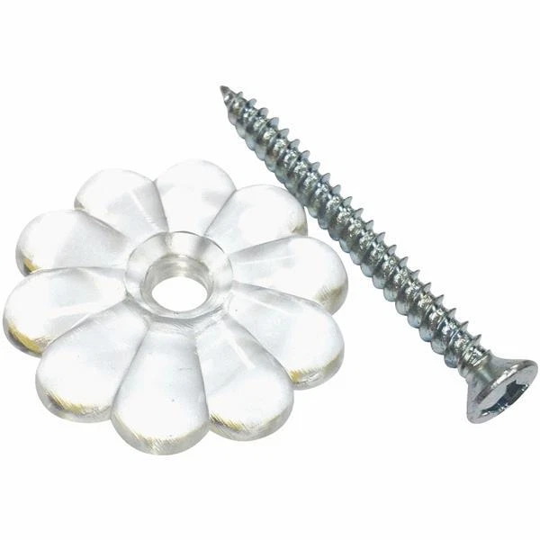 12 Pk U S Hardware Mobile Motor Home RV Plastic Rosette Decoration 24/Pk D-140B