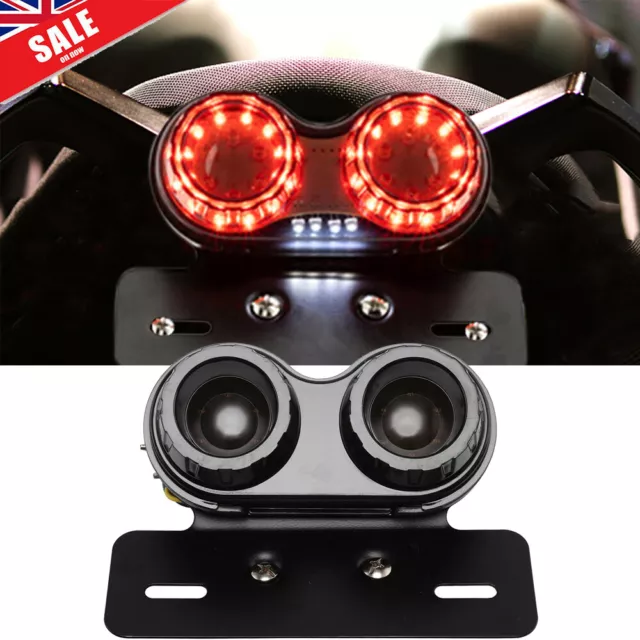 LED Rear Tail Running Brake Stop Lamp Motorbike Motorcycle Reflector Light 12V