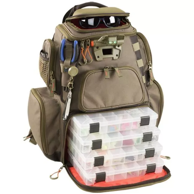 Wild River Tackle Tek Nomad Lighted Backpack with 4 Trays, WT3604