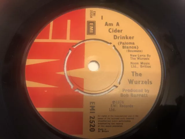 I Am A Cider Drinker - The Wurzels 7" Vinyl Single Record