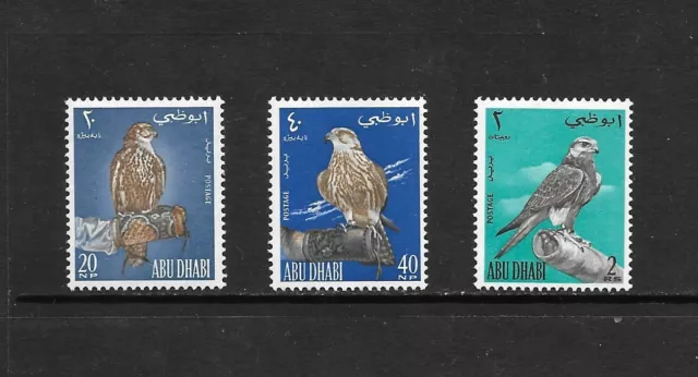 L8915 Uae Abu Dhabi Definitive Set Mnh "Falcons" - Birds