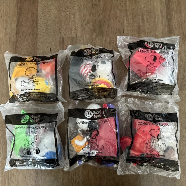 2002 CONNECT-A-SNOOPY MCDONALDS Happy Meal Toys - Mix and Match