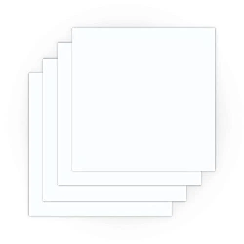 Forged Acrylics Styrene Sheets .020 12x12 Inch White 4-Pack