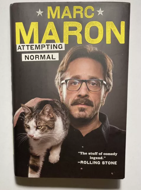 ATTEMPTING NORMAL by Marc Maron (2013, Hardcover) First Edition First Print VG++