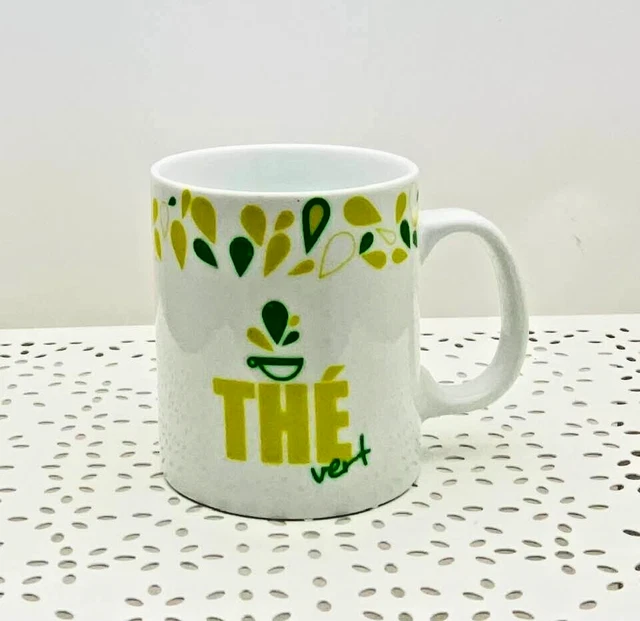 Mug Céramique Just Mugs - Motif Chats Rose Et Jaune - 10,5 Cm - Neuf Sans Emballage